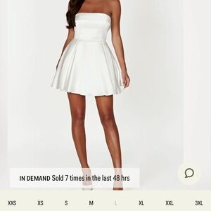 Meshki White Eileen Midi Dress Bridal NWT